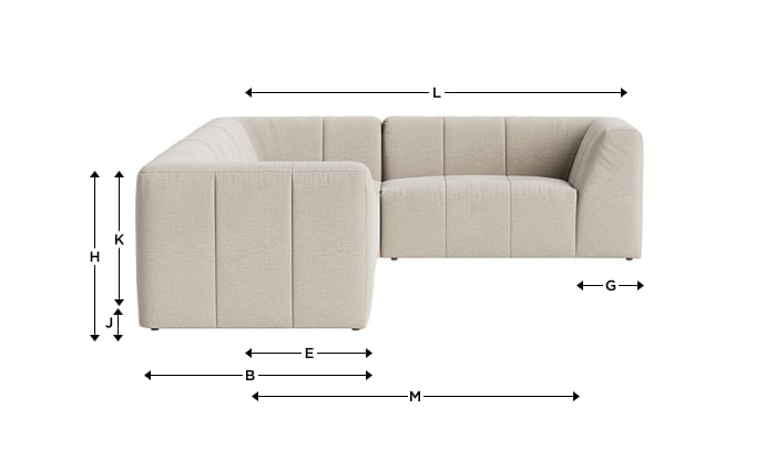 Top of the Blocks Corner Sofa