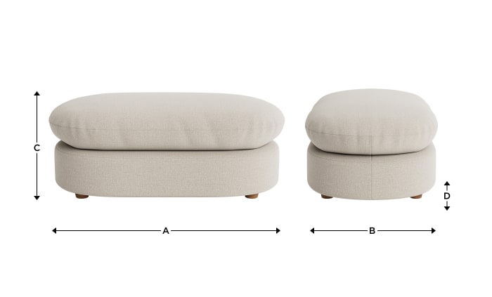 Curvella Footstool