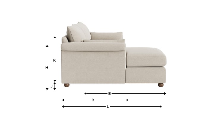 Queenie Chaise Sofa