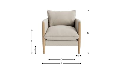 25 Spencer Armchair LightOak 01