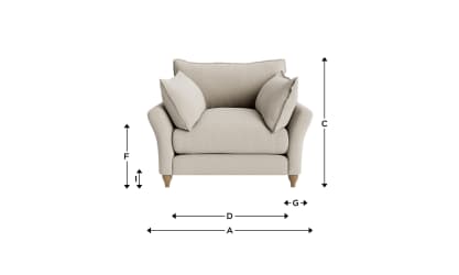 Brioche Armchair - Non Flat Pack