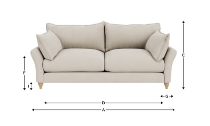 Brioche Sofa Bed - Non Flat Pack