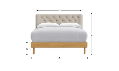 Dr Slow Bed in Natural Linen