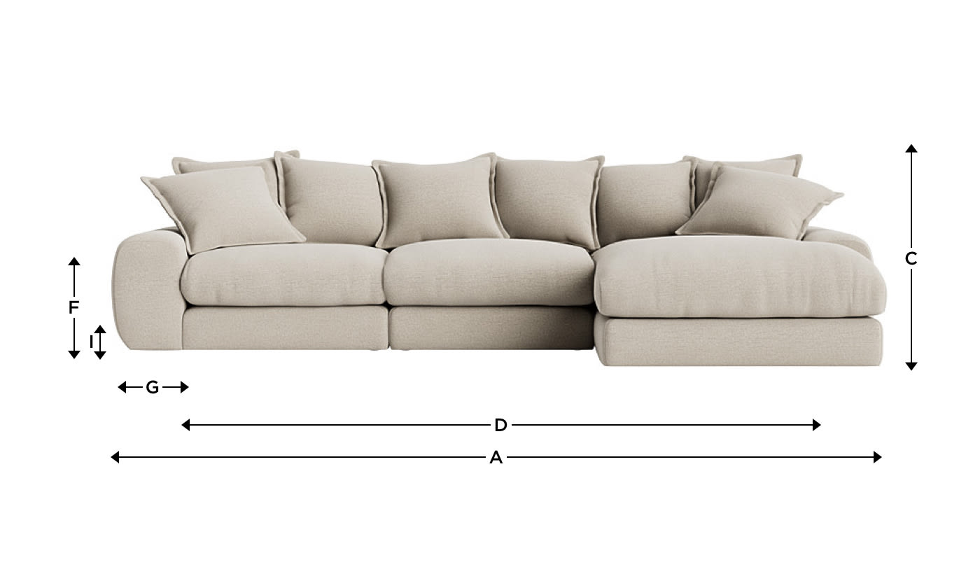 Wodge Modular Chaise Sofa Loaf