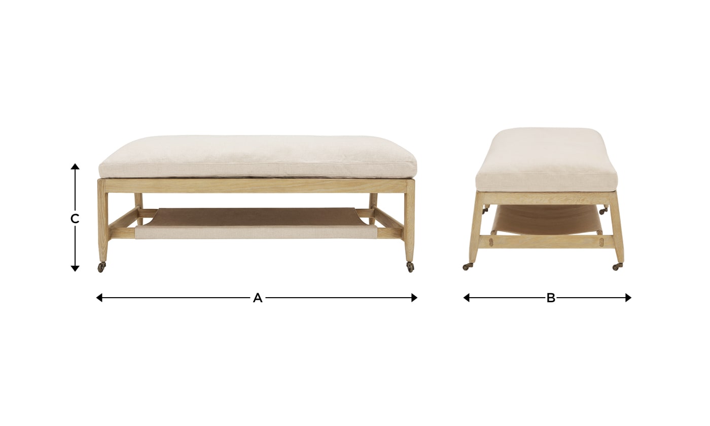 Slingshot Coffee Table Footstool & Coffee Table Loaf