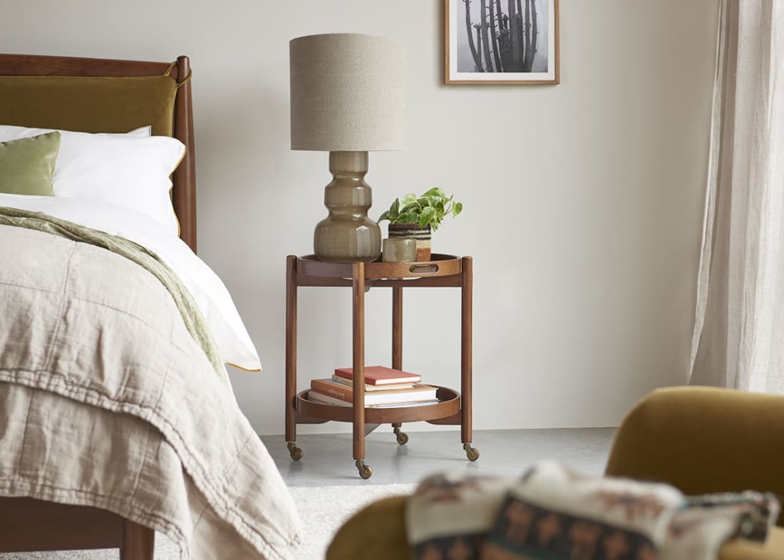 Meals on Wheels Side Table in Warm Ash