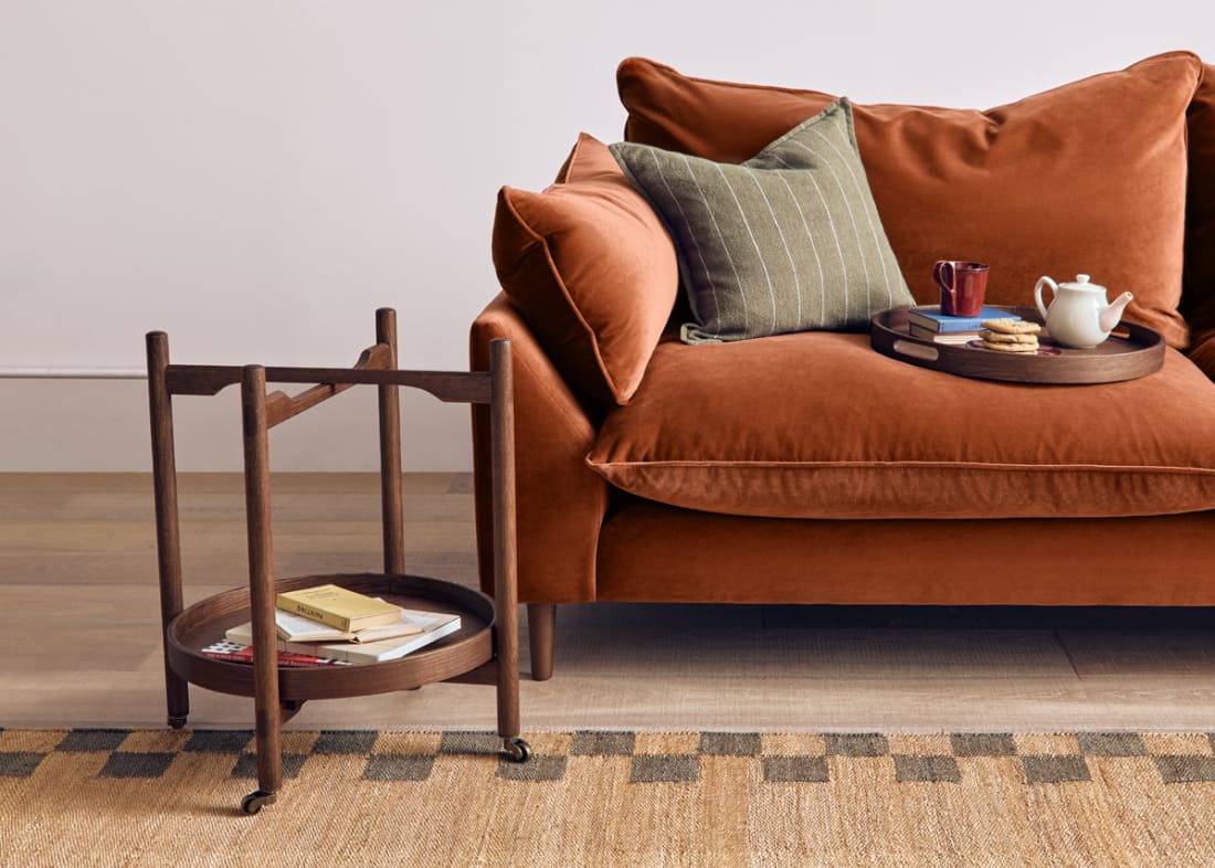 Meals on Wheels Side Table in Dark Oak