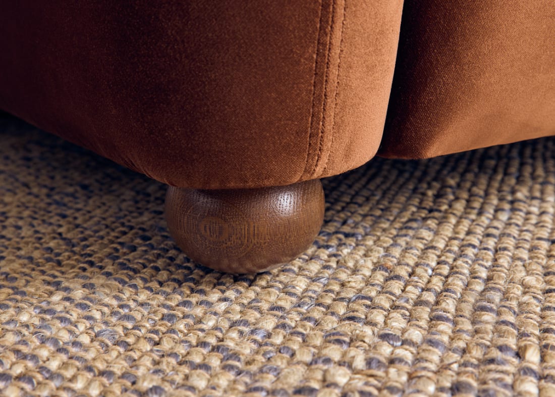 Nightcap Accent Chair in School Satchel Brown Clever Velvet