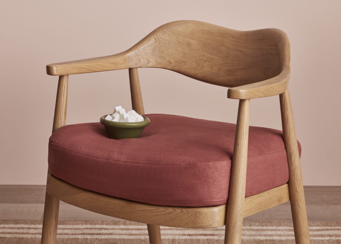 Dweller Kitchen Chair in Summer Pudding Clever Linen
