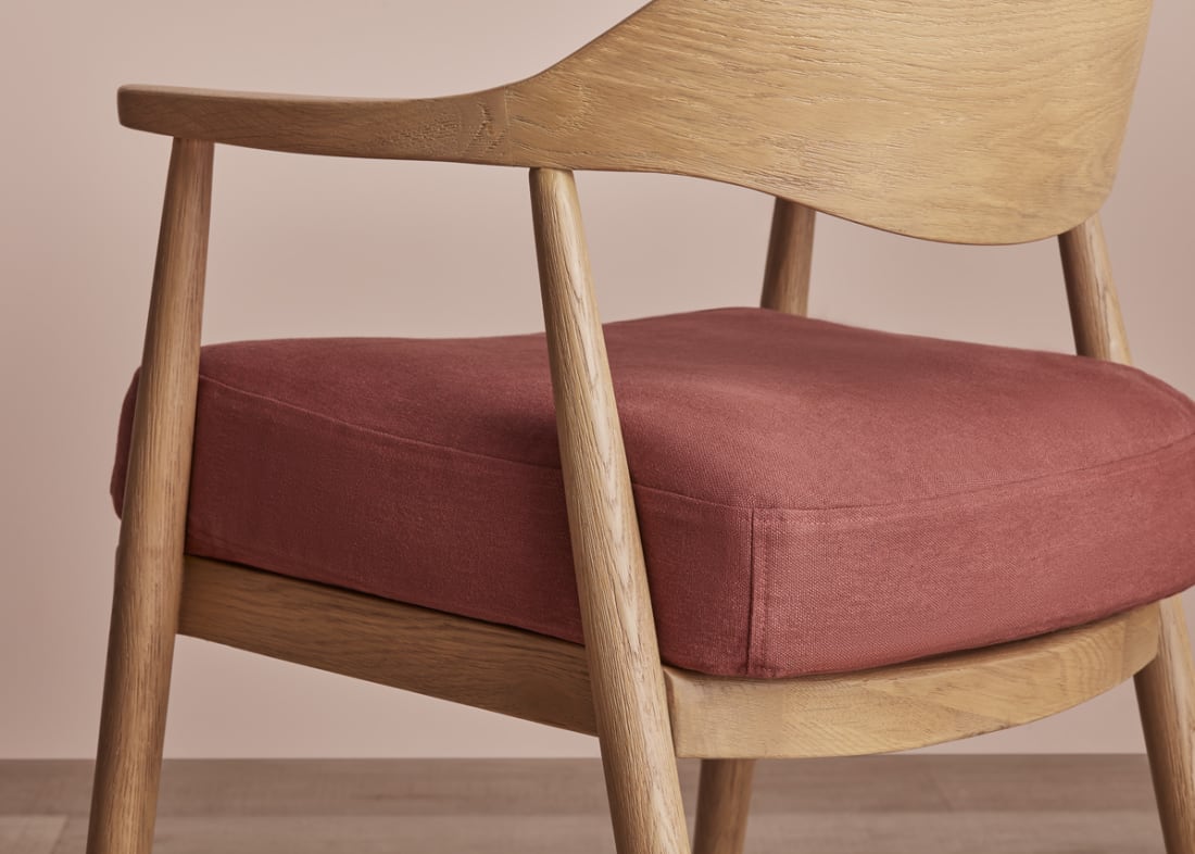 Dweller Kitchen Chair in Summer Pudding Clever Linen