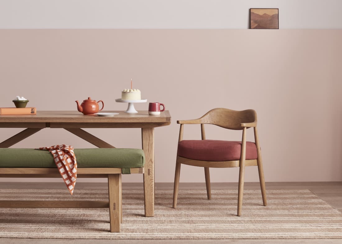 Dweller Kitchen Chair in Summer Pudding Clever Linen
