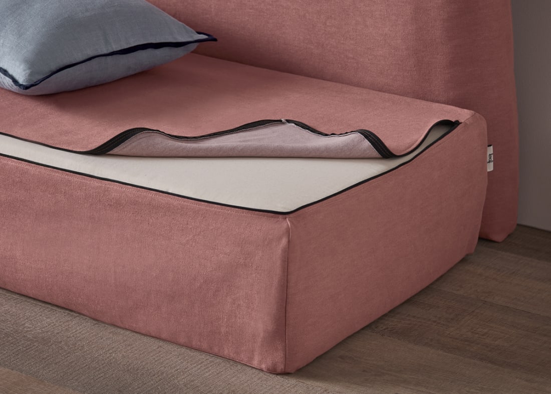 Slumberbox in Jam Sandwich Pink Linen