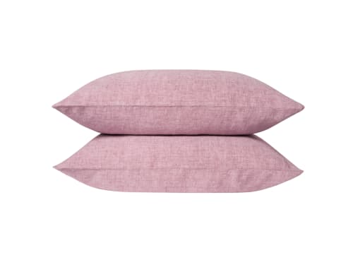 Lazy Linen Marle Set of 2 Pillowcases - Standard - Raspberry Fool Marle
