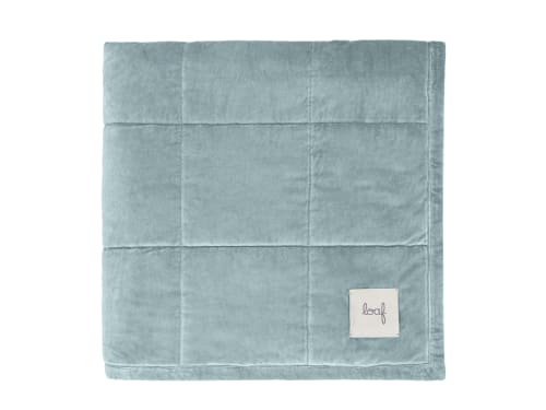 Dozer Velvet Quilt  - 230cm x 250cm - Duck Pond Teal