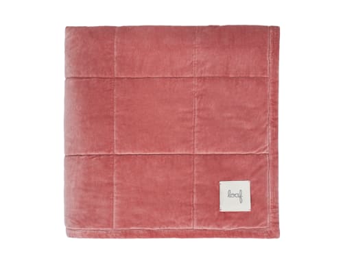 Dozer Velvet Quilt  - 200cm x 230cm - Raspberry Fool