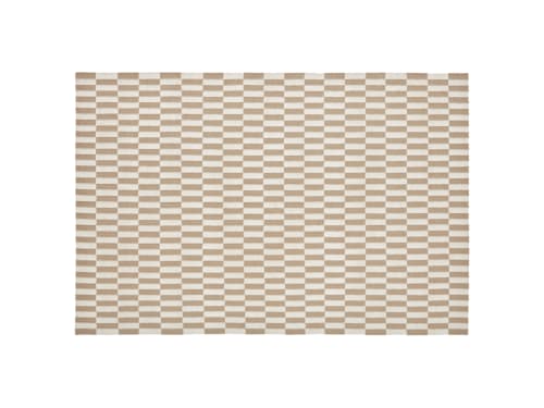 Jengy Wool Rug - 140cm x 200cm - Taupe and Chalk