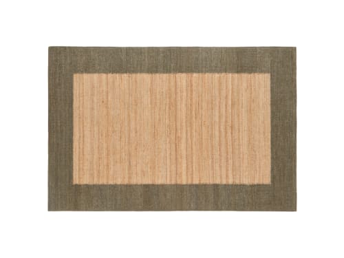 Bordy Edge Jute Rug 200 X 300 cm in Green