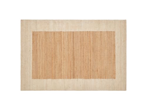 Bordy Edge Jute Rug 140 x 200 cm in Oat