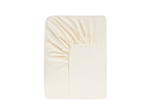 Classy Cotton Fitted Sheet Double in Oat Milk