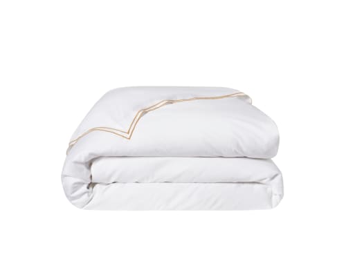 Twin Trim Classy Cotton Duvet Cover Superking in Butterscotch