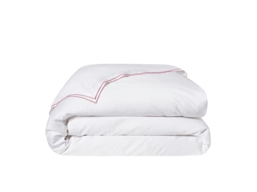 Twin Trim Classy Cotton Duvet Cover Kingsize in Raspberry Fool