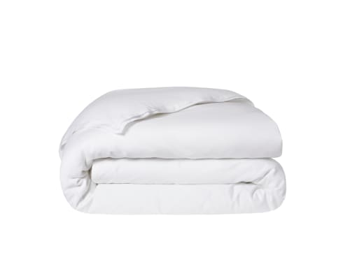 Twin Trim Classy Cotton Duvet Cover Kingsize in Icing Sugar