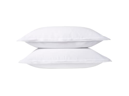 Twin Trim Classy Cotton Set of 2 Pillowcase - Standard - Icing Sugar