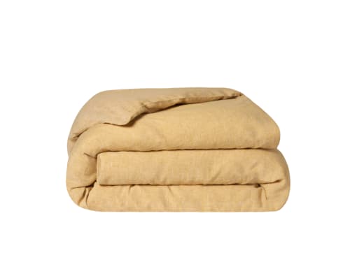 Lazy Linen Duvet Cover - Superking - Butterscotch Marle