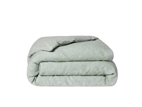 Lazy Linen Duvet Cover - Superking - Duck Pond Teal Marle