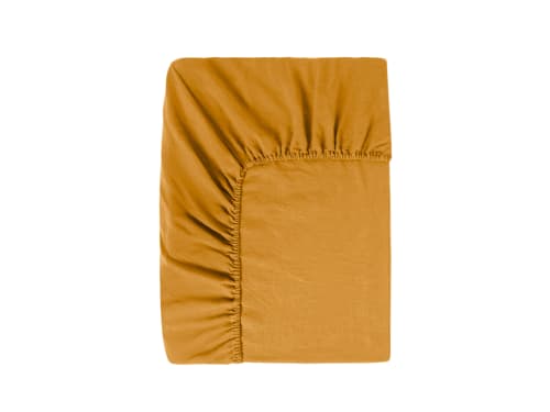 Lazy Linen Fitted Sheet - King - Butterscotch