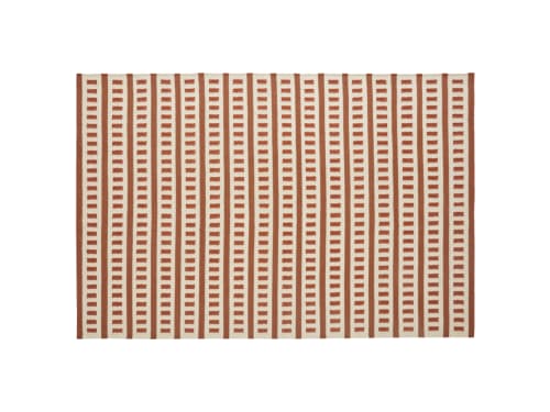 Laddery Wool Rug - 200cm x 300cm - Conker Clash and Chocolate Chops Brown