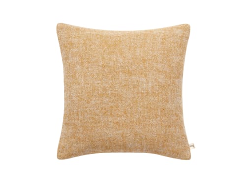 Marley Linen Cushion - 43 x 43 cm - Buffed Beeswax Yellow