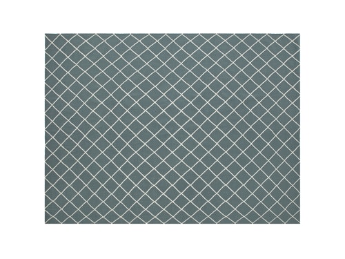 Crissy Crossy Wool Rug - 140cm x 200cm - Deckchair Blue