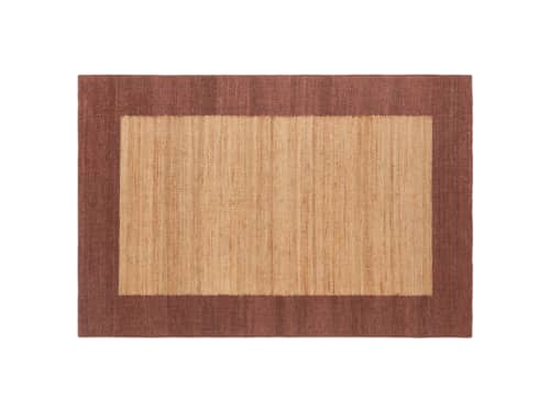 Bordy Edge Jute Rug 170 x 240 cm in Brown