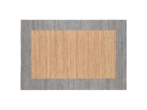 Bordy Edge Jute Rug 140 x 200 cm in Blue