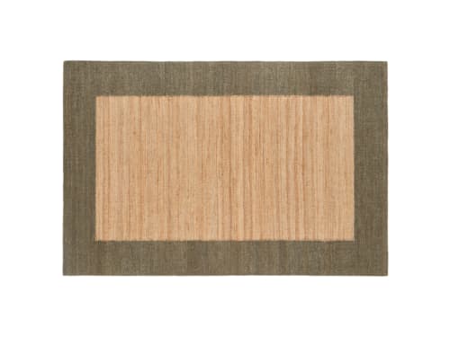 Bordy Edge Jute Rug 200 X 300 cm in Green