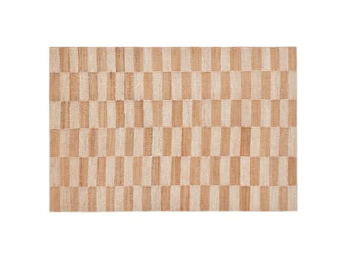 Jengy Jute Rug - 140cm x 200cm - Natural with Chalk