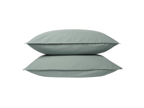 Easy Cotton Set of 2 Pillowcases in Duck Pond Teal