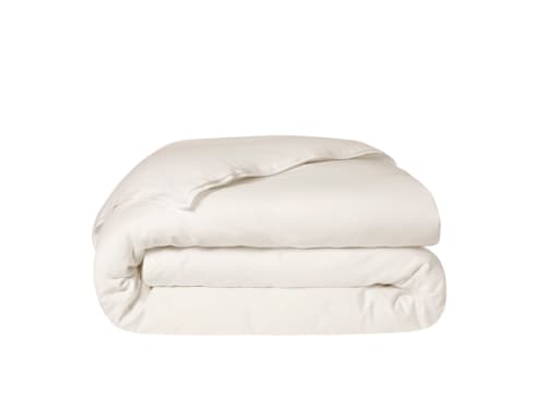 Twin Trim Classy Cotton Duvet Cover Double in Oat Milk