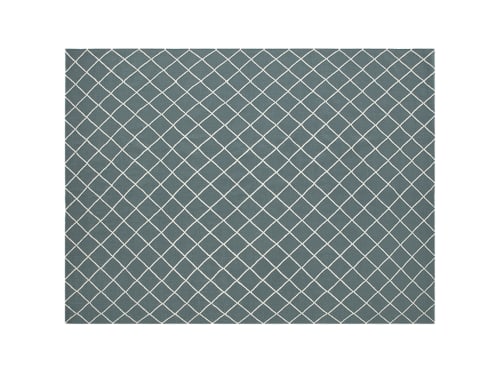 Crissy Crossy Wool Rug - 200cm x 300cm - Deckchair Blue