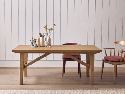 Barney Kitchen Table in Light Oak