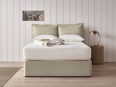 Beddy-Byes Headboard in Tea Dunk Beige Twill