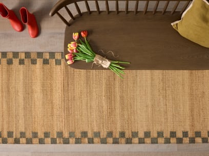 Checky Edge Jute Runner