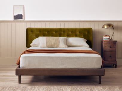 Dr Slow Bed in Field Trip Green Velvet