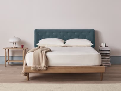 Dr Slow Bed in Sopping Seagrass Teal Velvet