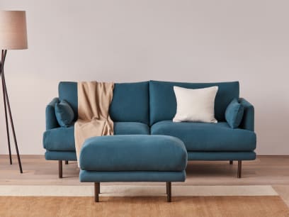 Jeffers Footstool in Hosepipe Clever Linen