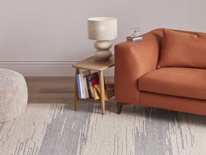Etchy Sketchy Wool Rug in Flint Stone Blue