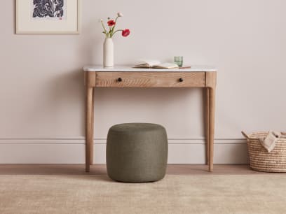 Marmo Desk in Whitewashed Oak