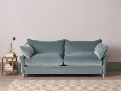 Brioche Sofa Bed in Tidepool Teal Velvet