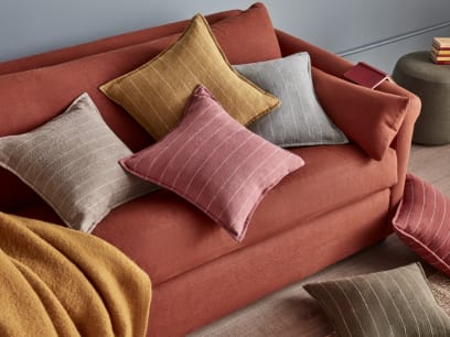 Stripey Stitch Linen Cushion range